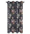 Vorhang mit Ringgleitern, Farbe Flores 02 – Sale