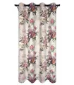 Vorhang mit Ringen 140cmx250 cm Farbe Flores 01