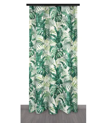 Záves na riasiacej páske 140cmx250 cm farba Flores 01