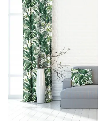 Záves na riasiacej páske 140cmx250 cm farba Flores 01