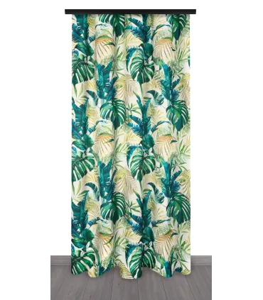 Záves na riasiacej páske 140cmx250 cm farba Flores 01