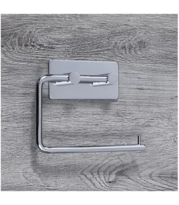 Samolepiaci držiak na toaletný papier, nerezová oceľ - leštená