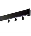 einläufige Gardinenstange Modern schwarz