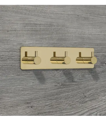 Trojitý samolepiaci vešiak Inox N009