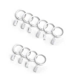 krúžok so štipcom biely 