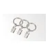 Krúžok so štipcom kus satin nickel Ø19 mm