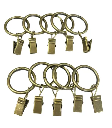 Krúžok so štipcom kus antik  Ø19 mm