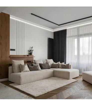 Garnižová stropná lišta MARDOM QL026 - vhodná pre LED podsvietenie