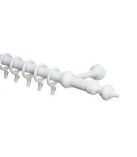 Garniža drevená Ø28mm biela