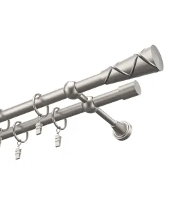 Satin nickel Ø 19 mm - Cylinder