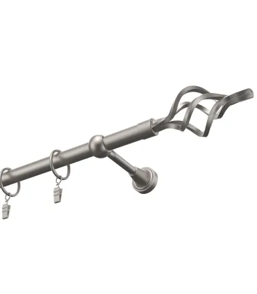 Satin nickel Ø 19 mm - Cylinder Crystal