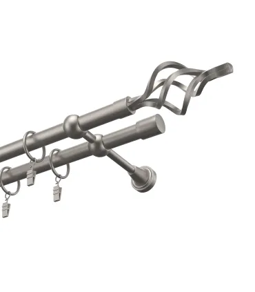 Satin nickel Ø 19 mm - Cylinder Crystal