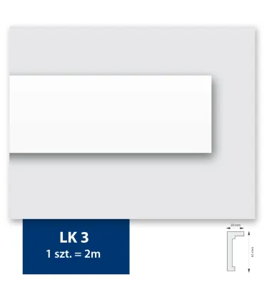 Garnižová stropná lišta MARDOM QL026 - vhodná pre LED podsvietenie