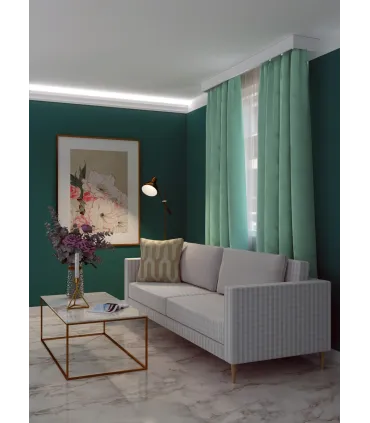 Garnižová stropná lišta MARDOM QL026 - vhodná pre LED podsvietenie