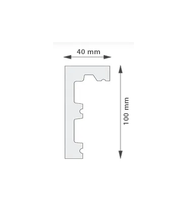 Garnižová stropná lišta MARDOM QL026 - vhodná pre LED podsvietenie