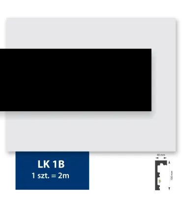 Garnižová stropná lišta MARDOM QL026 - vhodná pre LED podsvietenie