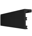 Vorhangdeckenleiste Prestige 1B schwarz - geeignet für LED-Beleuchtung 200x10cm