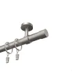 Metall-Gardinenstange für die Decke EXCLUSIVE Satin-Nickel Ø 28 mm - Pullo