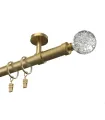 Metall-Gardinenstange für die Decke EXCLUSIVE Antik Ø 28 mm - Gula Bubble