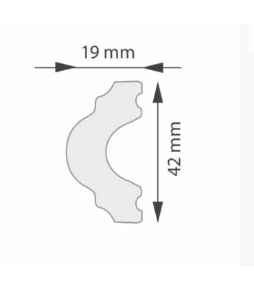 Dekoratívna lišta na stenu 2m