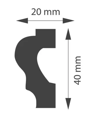 Dekoratívna lišta na stenu 2m