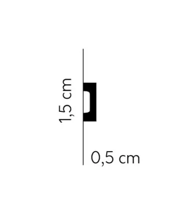 Dekoratívna lišta na stenu 2m