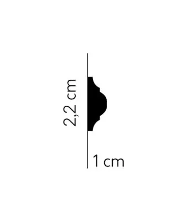 Dekoratívna lišta na stenu 2m