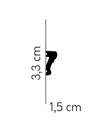 Dekoratívna lišta na stenu 2m