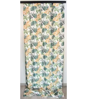 Záves na riasiacej páske 140cmx250 cm farba Flores 02