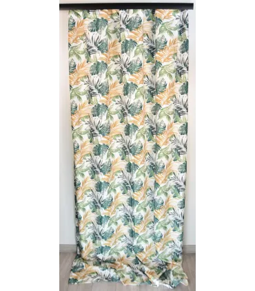 Záves na riasiacej páske 140cmx250 cm farba Flores 02