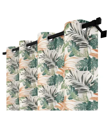 Záves s krúžkami  farba Flores 02