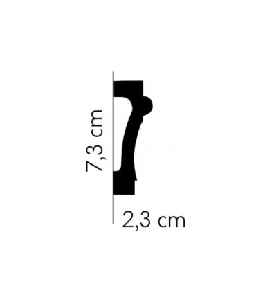 Dekoratívna lišta na stenu 2m