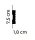 Dekoratívna lišta na stenu 2m
