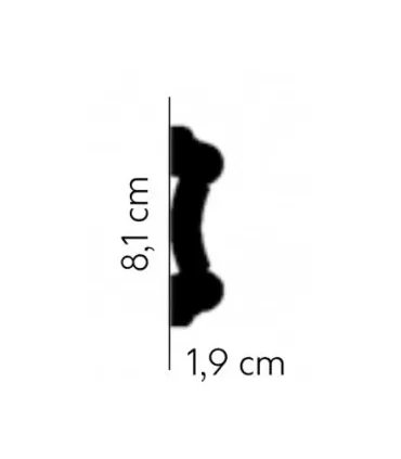 Dekoratívna lišta na stenu 2m