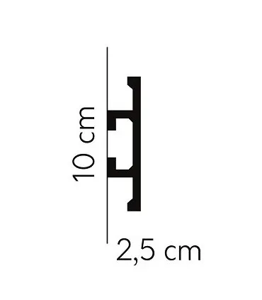 Dekoratívna lišta na stenu 2m