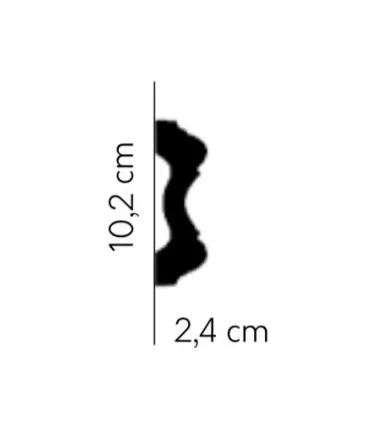 Dekoratívna lišta na stenu 2m