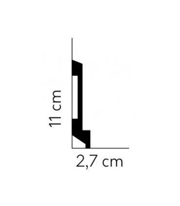 Dekoratívna lišta na stenu 2m