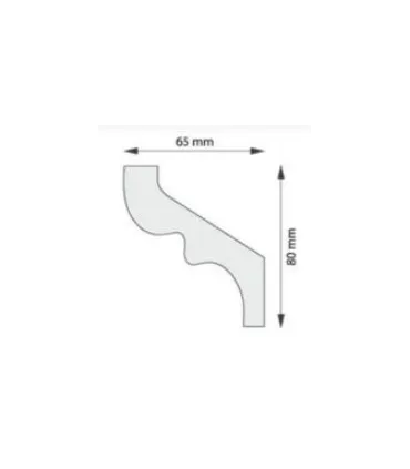 Dekoratívna lišta na stenu 2m