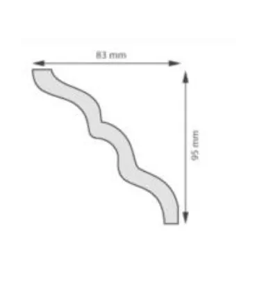 Dekoratívna lišta na stenu 2m