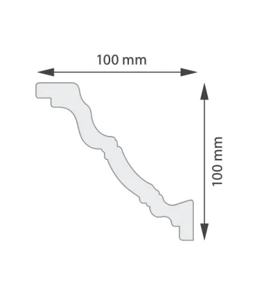 Dekoratívna lišta na stenu 2m