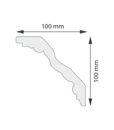 Dekoratívna lišta na stenu 2m