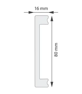 Dekoratívna lišta na stenu 2m