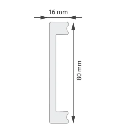 Dekoratívna lišta na stenu 2m