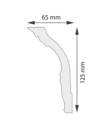 Dekoratívna lišta na stenu 2m