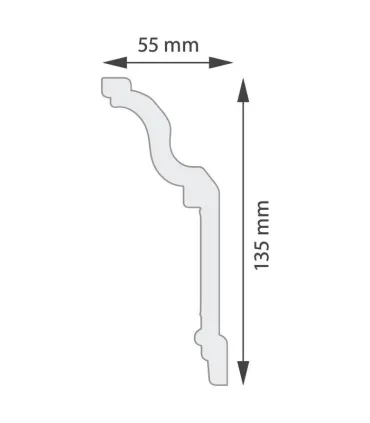 Dekoratívna lišta na stenu 2m