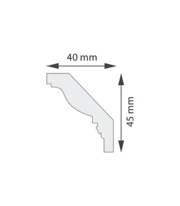 Dekoratívna lišta na stenu 2m