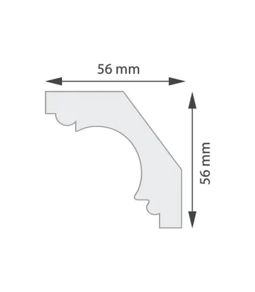 Dekoratívna lišta na stenu 2m