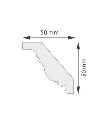 Dekoratívna lišta na stenu 2m