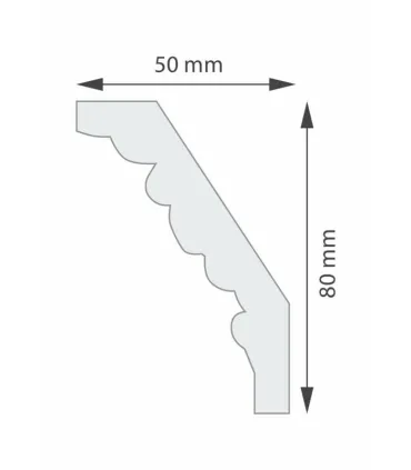 Dekoratívna lišta na stenu 2m