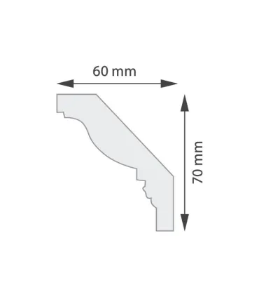 Dekoratívna lišta na stenu 2m